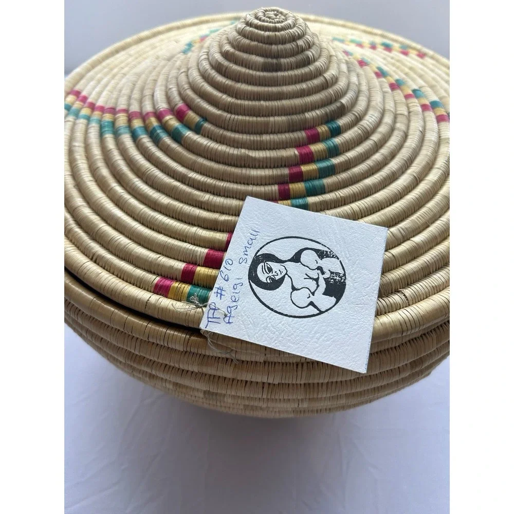 VTG Ethiopian Hand Woven Mesob Basket